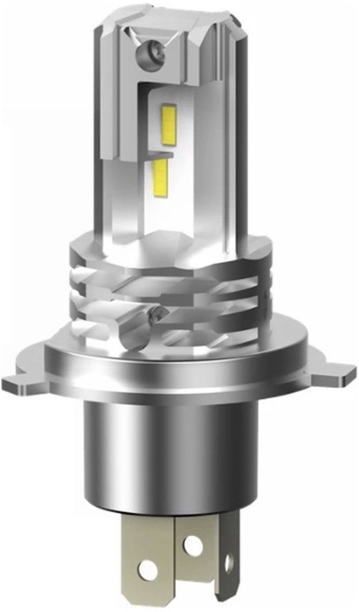 medj-H4 18000 Lumen lamp 6500k Helder Wit (1 stuks)-CANBUS-55 Watt 12V - 24V geschikt voor auto en motor