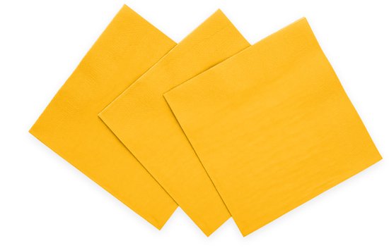 Servetten Citroen - 33 x 33 cm papier - 20 stuks - PPD