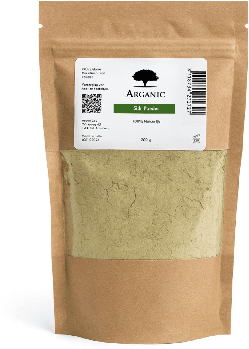 Sidr Poeder - 200 gram - 100% Natuurlijk - Voor Haar, Huid & Reiniging