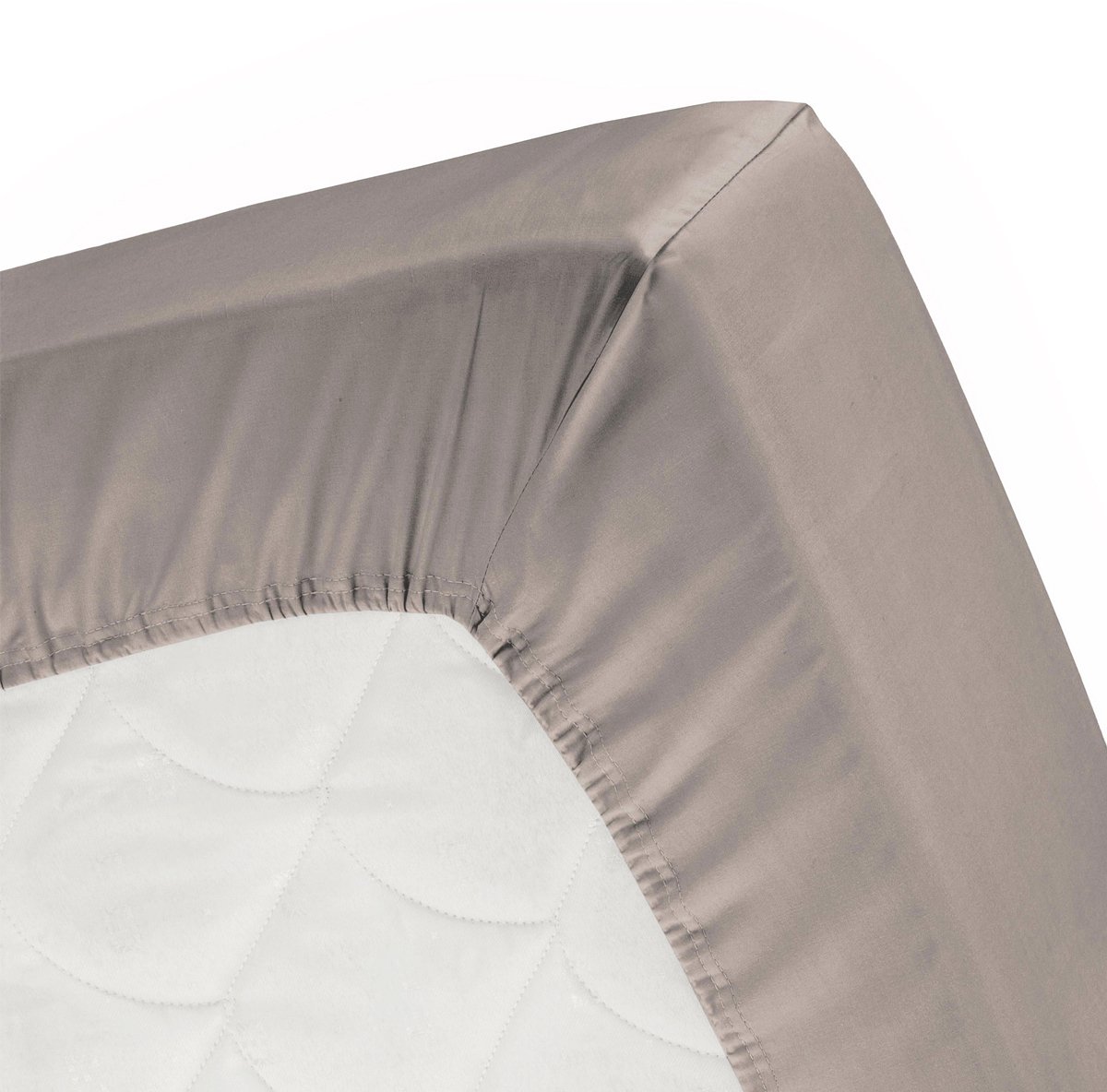 Cinderella topper jersey 80-90x200/210 (30) taupe (tot 15cm)
