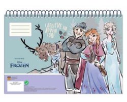 Disney Frozen Adventure A4 Spiraal Schetsboek 30 Vellen