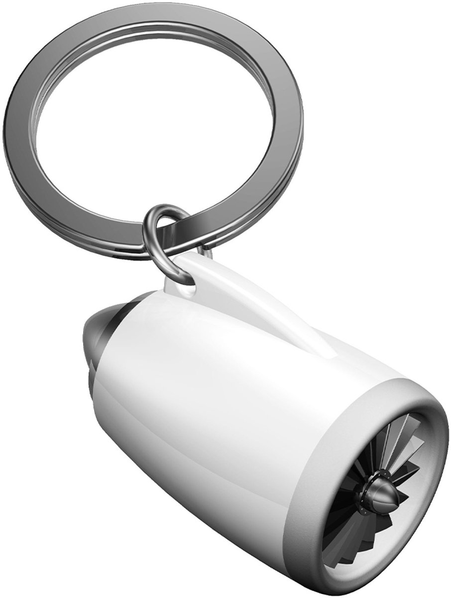 Metalmorphose Sleutelhanger Airline Engine - Vliegtuig Straalmotor