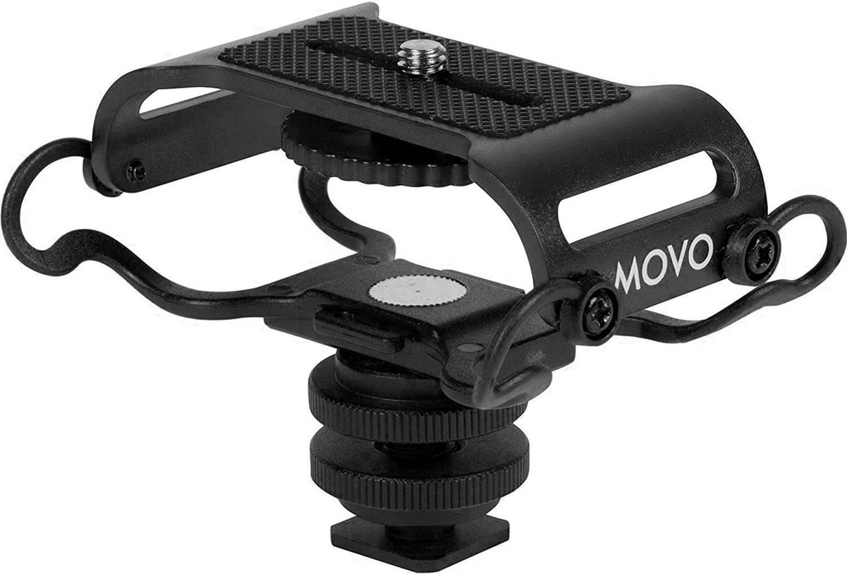 Microfoon Houder - Opname Accessoire - Geluid Opnemen - Universele Pasvorm - 55.2 gram - Zwart