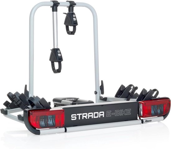 Atera fietsdrager Strada E-Bike (M) - Voor 2 (elektrische) fietsen - Maximaal draagvermogen 60 KG - Kantelbaar - Fietsen & drager zijn afsluitbaar - Extra grote afstand tussen de rails — afbeelding 2