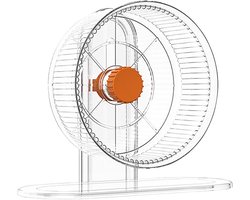 Hamster Loopwiel - Egelwiel Chinchilla wiel - Huisdier training - Stil en soepel - 14 cm diameter