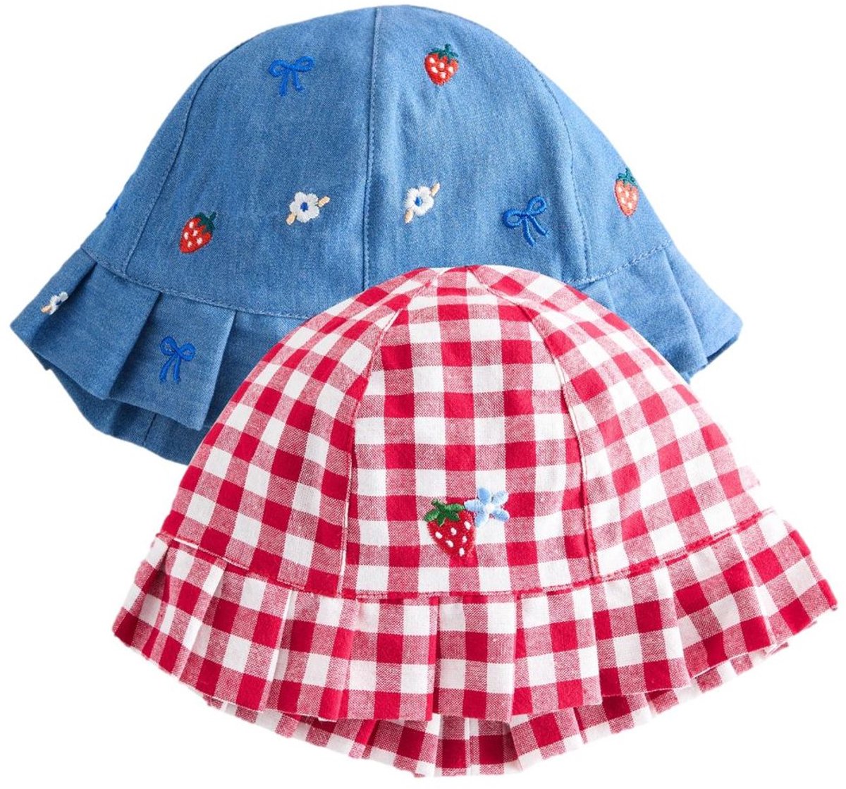 Next - Meisjes - Set van 2 babyhoedjes - Rood