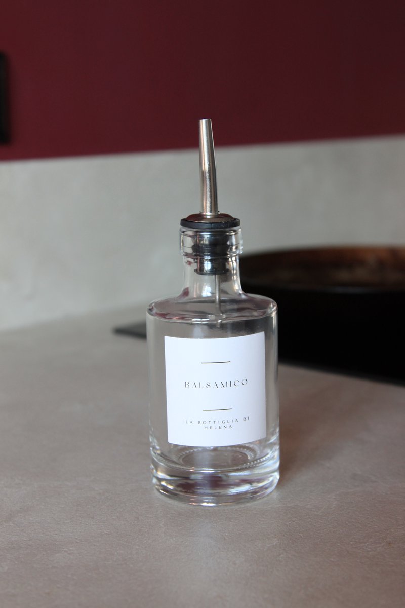 Glazen Balsamicofles – Druppelvrije Azijnfles – Stijlvolle Dispenser – dihelena