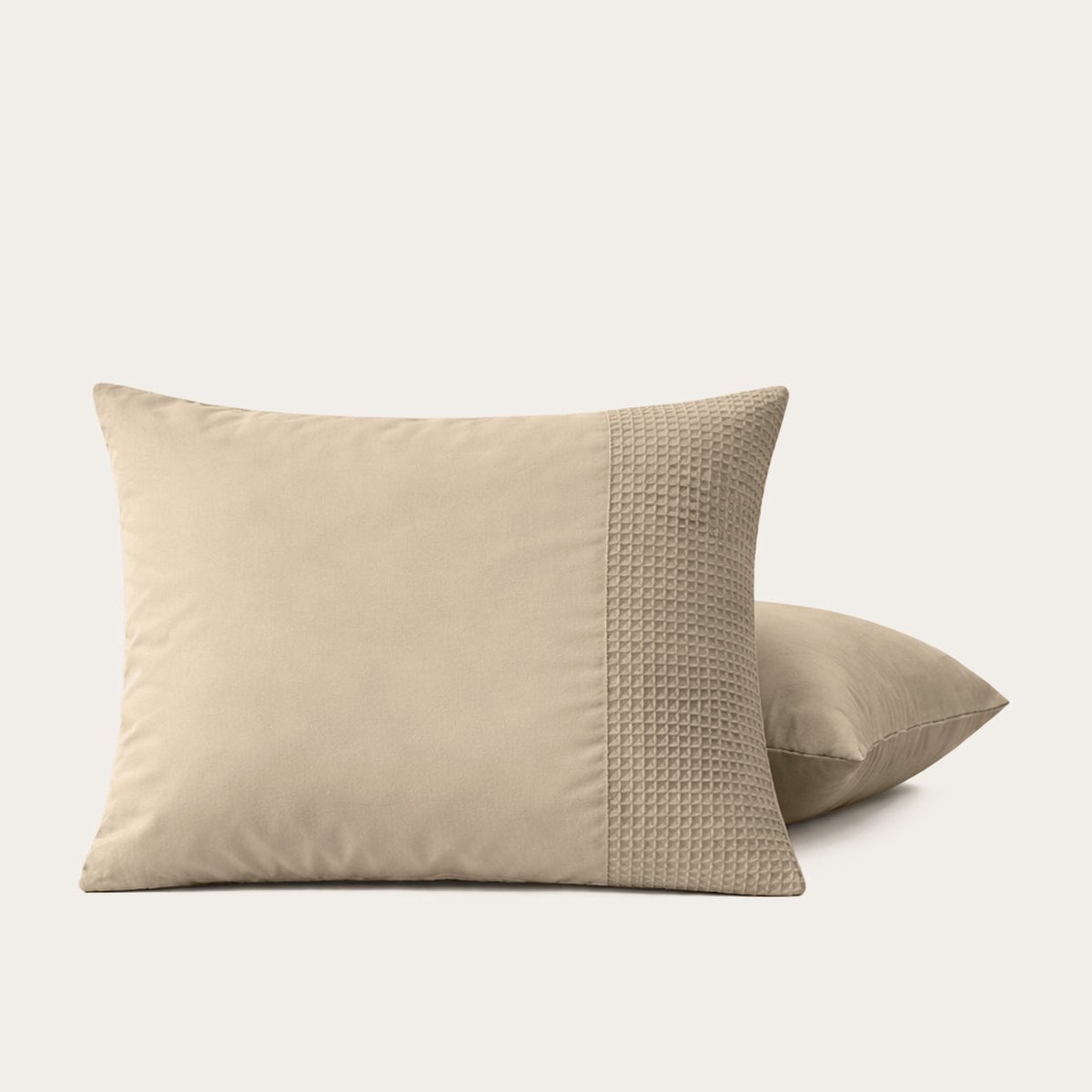HappyBed Taupe kussensloop set 2 stuks - 60x70 cm - 100% Microvezel - Ultieme slaapcomfort