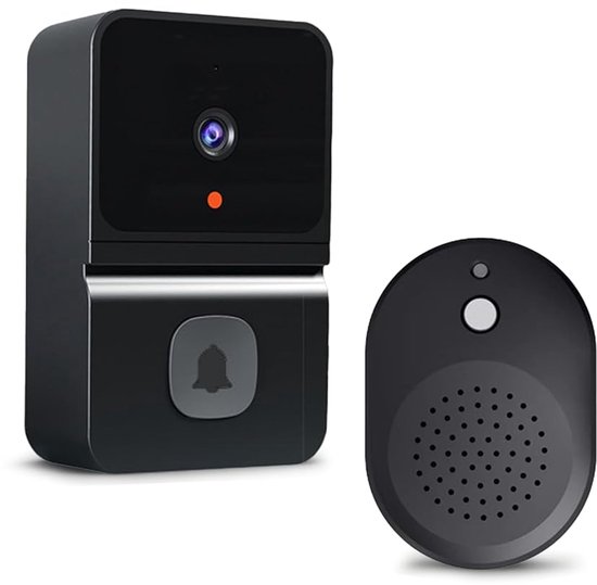 Slimme Video Deurbel met Scherm – Videofoon – HD Nachtzicht, Wifi Videodeurbel met Tweeweg Audio & Dongle