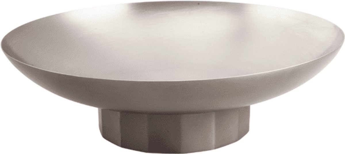 XLBoom Doric Bowl Large Soft Black - Schaal op voet in stainless steel - Belgisch design ontworpen door PaulinePlusLuis