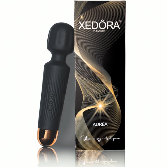 Xedôra® Auréa Wand Massager - Vibrators voor Vrouwen - Krachtige Clitoris Stimulator - 20 Standen - Stil & Discreet - Sex Toys voor Vrouwen - Seksspeeltjes - Ideaal cadeau voor haar - Magic Wand -