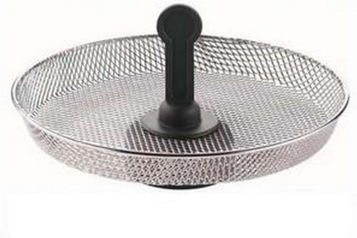 Snackmand Grill - Accessoire Frituur - Extra Koken - Roestvrij Staal - Zilver