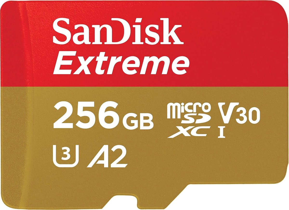 Micro SD Geheugenkaart - Opslagkaart SDXC - 4K Video Opnemen - Lezen 190MB/s - 256GB Capaciteit
