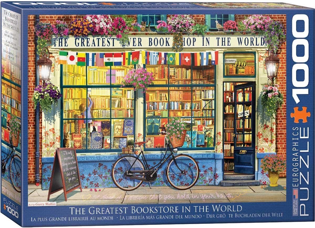 1000 Stukjes Puzzel - Boekenliefhebber Puzzel - Ontspanning Thuis - Gedetailleerd Ontwerp - 68 x 48 cm