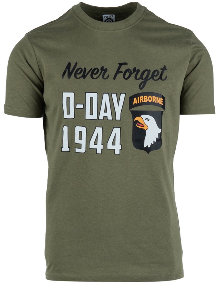 Fostex Garments T-shirt D-Day 75 years Groen