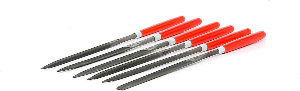 Handvijlen Set - Metaalvijlen - Precisiewerk - 6 Delig - 3x140mm
