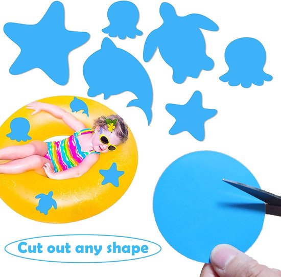 Reparatie Patch Set - Zwembad Stickers - Waterdicht Repareren - Zelfklevend PVC - 20 Stuks - Blauw van Merkloos — afbeelding 5