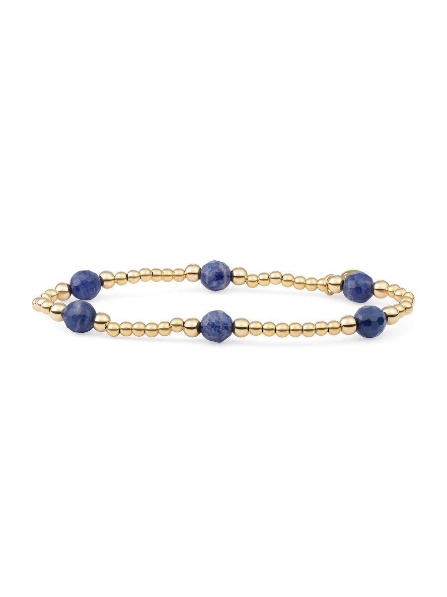 Sparkling Jewels Armband Sodaliet BLK03G-G20