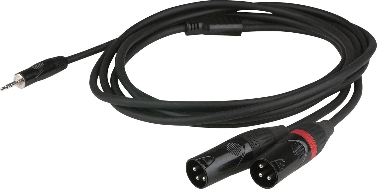 DAP FLX46150 - Stereo mini-jack - 2x XLR (m), 1.5 mtr.