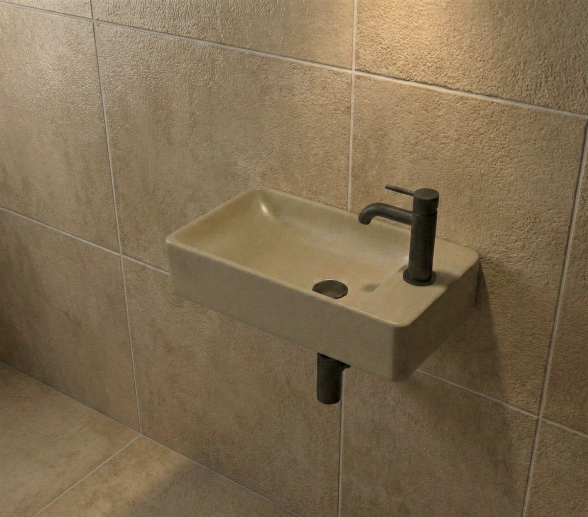 KAYvit LUVIA Toiletfontein vierkant | MAT KAKI Kraangat rechts