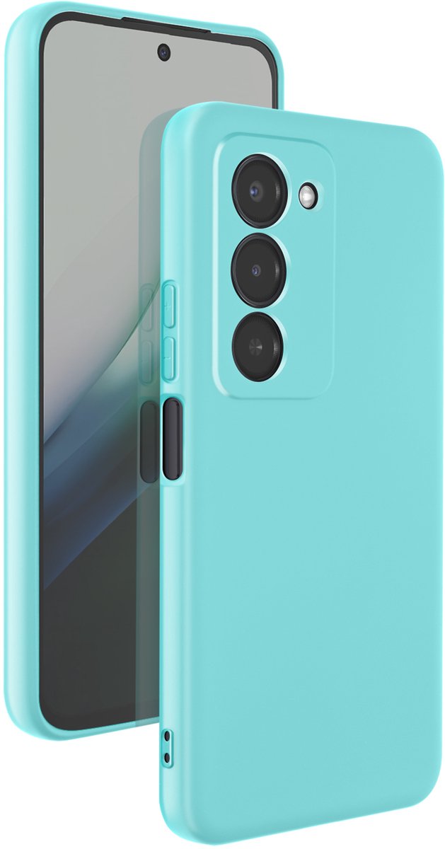 Avizar Hoesje voor Redmi 15 5G Soft-Touch Siliconen Fast Cover Serie, Turquoise