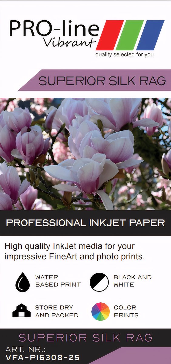 ProLine Vibrant Superior Silk Rag Satin 305grs.A2/25Vel.