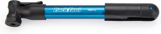 Mini Fietspomp - Draagbare Pomp - Fietsband Oppompen - Aluminium Constructie - 17 inch Lengte - Blauw — afbeelding 5