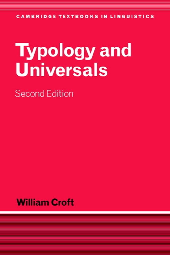 Typology And Universals - cover