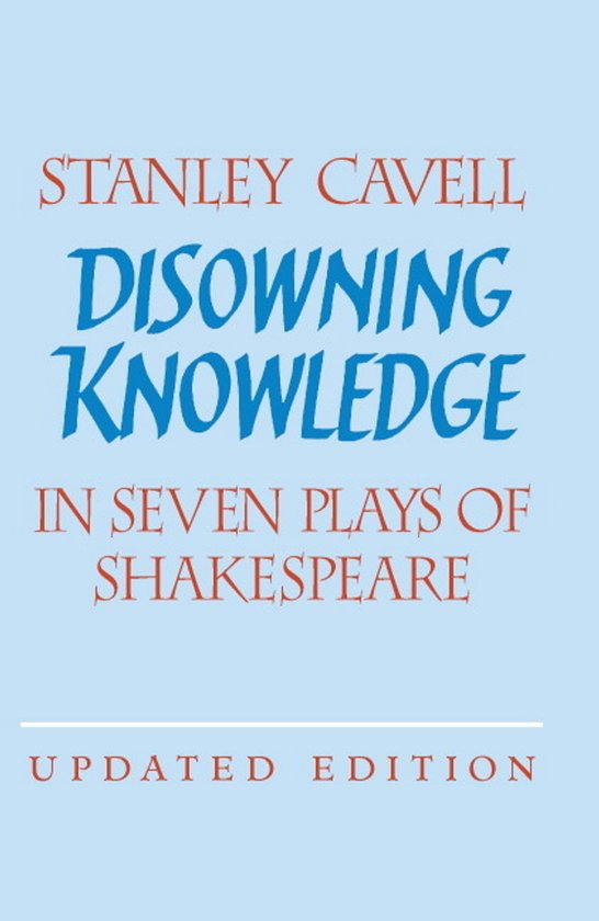 Disowning Knowledge - cover