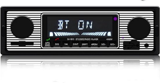 Autoradio 1-Din | Bluetooth et USB | Classique