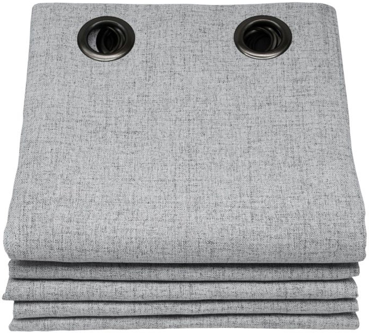 Moondream LumenControl™ Totaal Verduisteringsgordijn | Licht+Zonwering | 100% Ondoorzichtig | EU-fabricaat | Oogjes | Grijs MC733 | 130 x 260 (BxH) cm