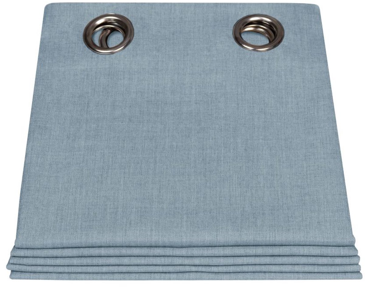 Moondream ClimaSafe™ Buitengordijn | Zon- en weerbestendig | Waterafstotende stof | Schimmelwerend | EU-fabrikaat | Oogjes | Blauw MC02 | 140B x 250L cm
