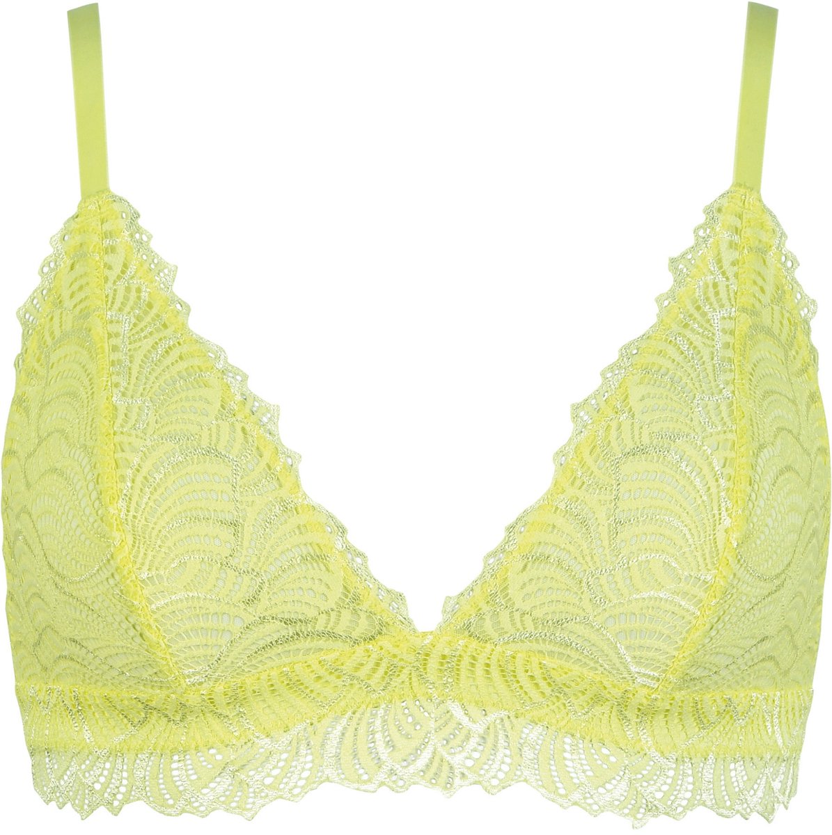 Naturana Bralette met kant - 5574 - Sunny Lime