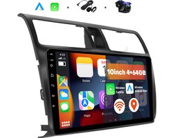 Boscer Autoradio - Geschikt voor Suzuki Swift 2005-2010 - Android 15 - 4+64GB - Draadloze Apple Carplay & Android Auto - 10.1 Inch HD IPS Touchscreen - GPS Navigatiesysteem - USB, WiFi & MP5 - Achteruitrijcamera & Microfoon