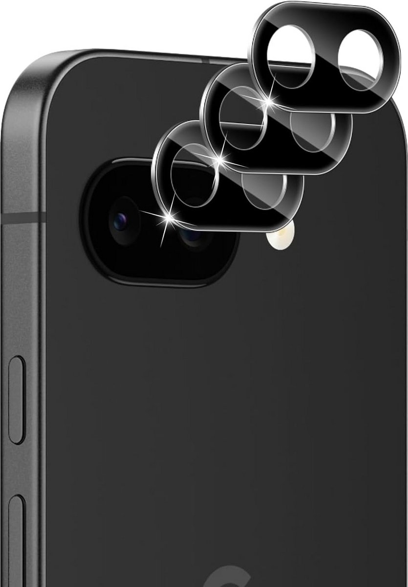 Camera Lensbeschermer voor Google Pixel 9a - Ultra HD Helder Gehard Glas, 3 Stuks