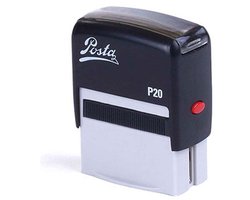 Posta P20 met waardebon | 38x13mm | zelfinktende stempel | Stempel, met uw eigen ontwerp en logo