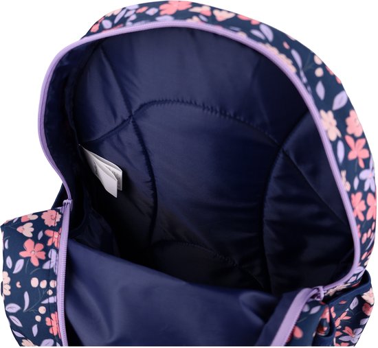 Studio V More Love - Rugzak - Gevoerd - 13,6 liter - 39 x 29 x 12 cm - Bloemen - Blauw