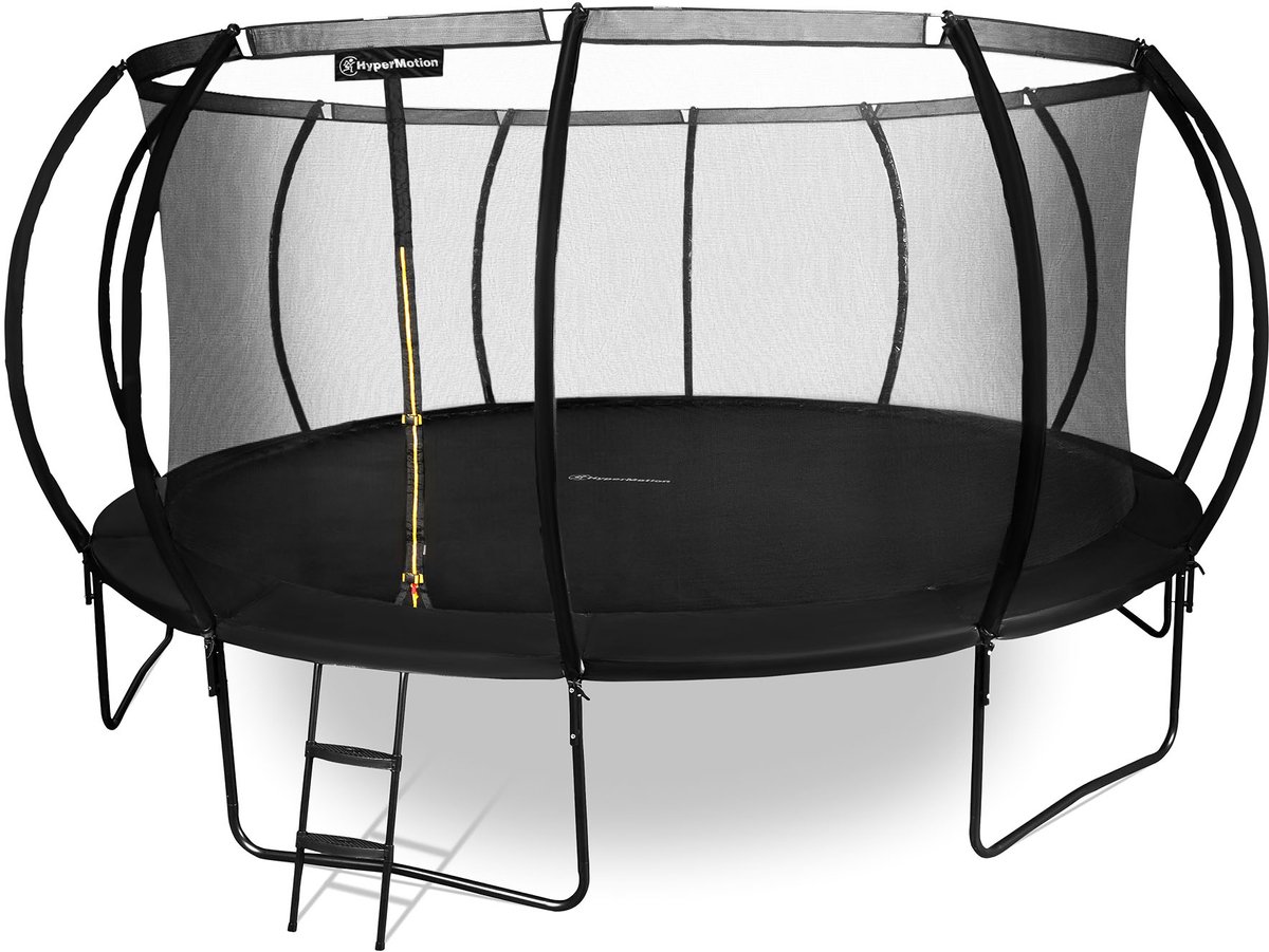 HyperMotion Kindertuintrampoline 3+, trampoline met ladder en binnennet voor huis en tuin, kinderspeelplaats, kindertrampoline, dubbele poten, 487 cm, 16 ft — afbeelding 18