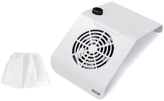 NAXSIR Nagelstofzuiger voor Manicure & Pedicure - Sterke Zuigkracht, Uitschuifbaar Filter, Laag Geluid - Tafelmodel Nagel Stofafzuiger