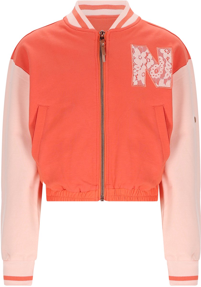 NONO N602-5300-545_146-152 Meisjes vest oranje - Maat 146/152