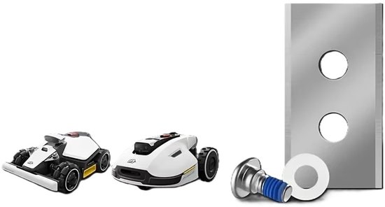 36x Robotmaaier Mesjes RVS - Universeel Compatibel met Mammotion Luba 1 & 2 en Yuka - Dubbelzijdige Reservemessen - Extra Sterk & Duurzaam - Inclusief Schroeven van Merkloos	 — afbeelding 4