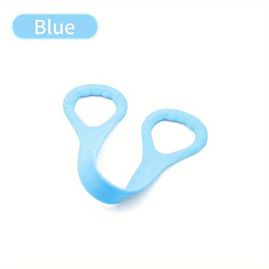 Yoga Stretch Bands - for Physiotherapy - Gymnastics Exercises - Yoga-oefenband - Rekband - Weerstandsband - Voor training en fitness - Blauw - LOUZIR van Merkloos — afbeelding 3
