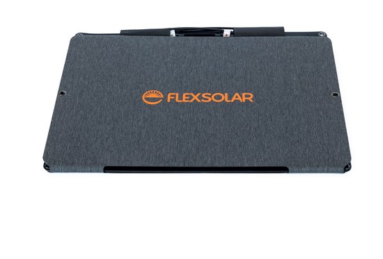 FlexSolar® F120 Zonnepaneel - Draagbaar - Opvouwbaar - 120W - IP68 - Geschikt voor Kamperen, Outdoor, Reizen en Noodgevallen - Met Opbergtas - Zwart — afbeelding 2
