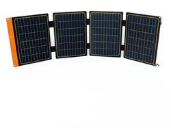 FlexSolar® S40 Zonnelader – Zonnepaneel – Draagbaar – Opvouwbaar – 40W – IP67 – Geschikt voor Kamperen, Outdoor, Reizen en Noodgevallen – Zwart