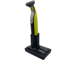 OneBlade houder met laadfunctie & antislip – geschikt voor Philips OneBlade – Zwart