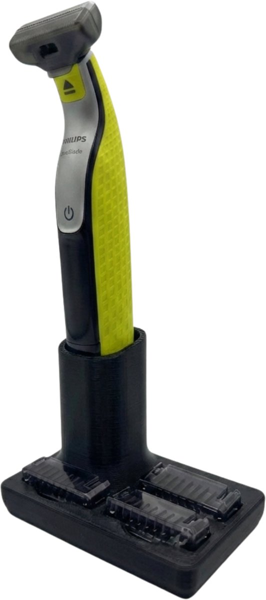 OneBlade houder met laadfunctie & antislip – geschikt voor Philips OneBlade – Zwart