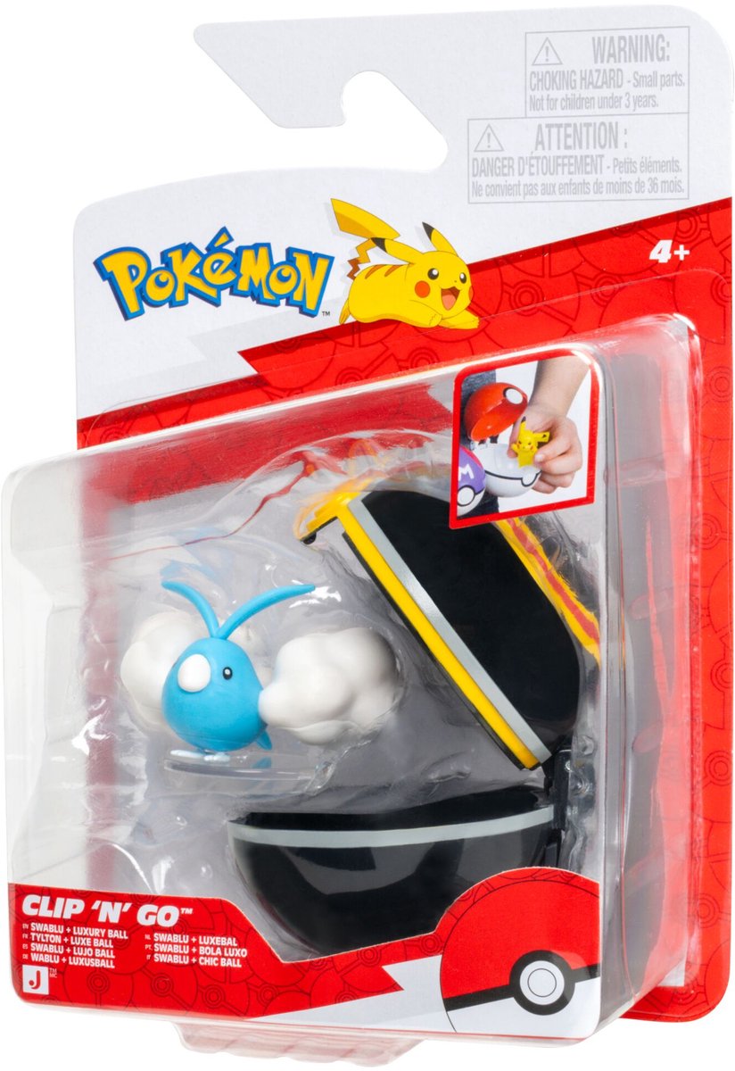Pokémon - Clip 'N' Go - Swablu with Luxury Ball