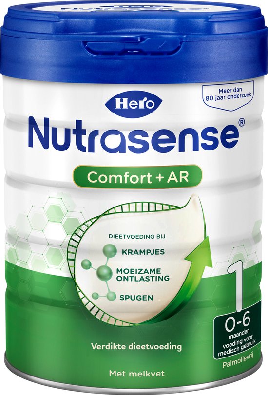Hero Nutrasense Comfort+ AR 1 (0-6 Maanden) - Flesvoeding - Zuigelingenvoeding - Palmolievrij - 3x 700 gram van Merkloos — afbeelding 2