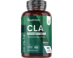 WeightWorld CLA softgels - 3000 mg geconjugeerd linolzuur per portie - 180 softgels voor 2 maanden voorraad