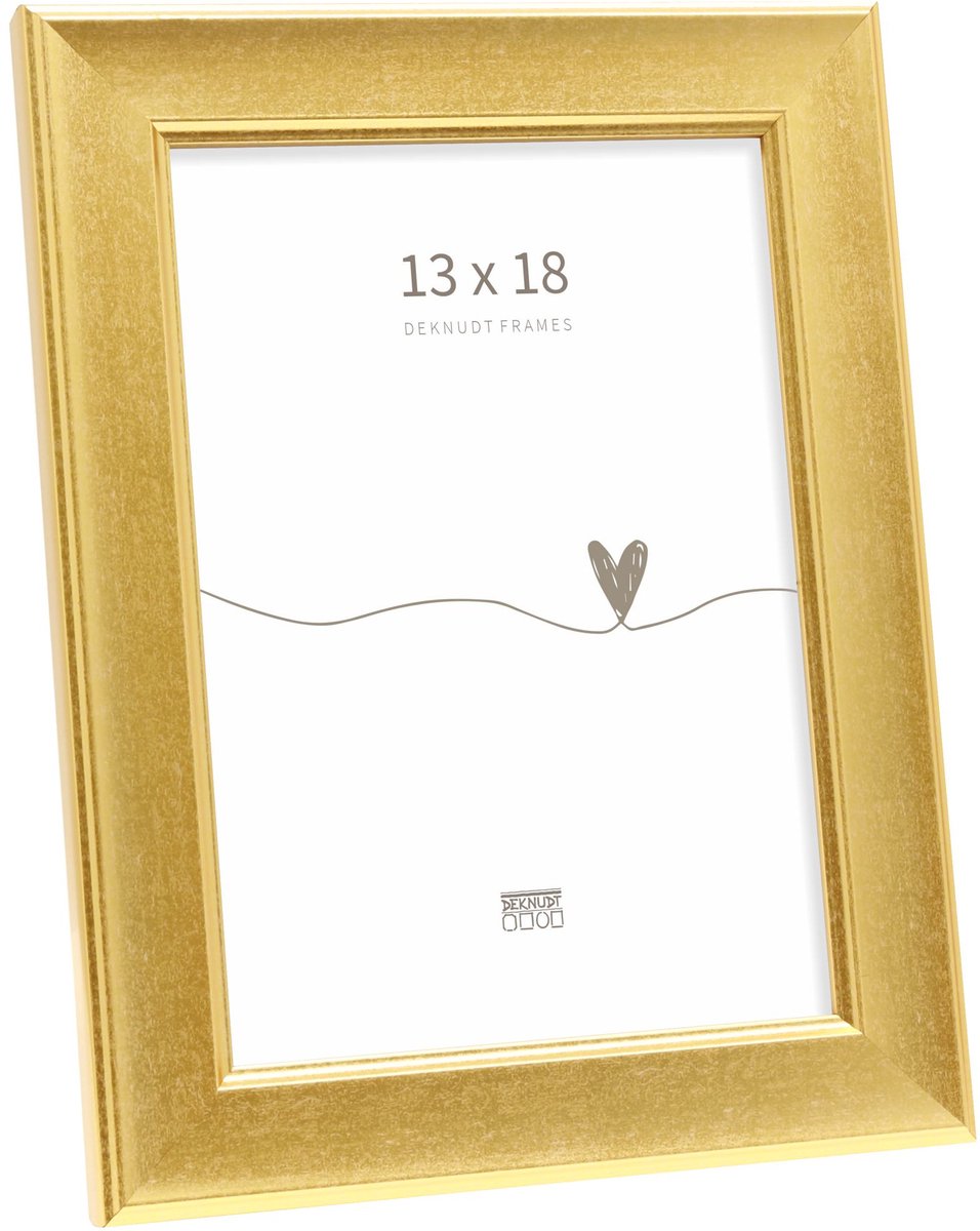 Deknudt Frames fotolijst S244A1 - klassiek goud - voor foto 13x18 cm